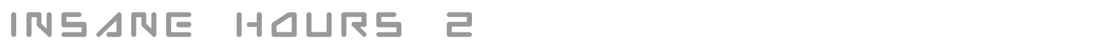 Insane Hours 2 font preview